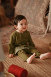The Asal Kita Babies Baju Melayu Teluk Belanga - Green Olive