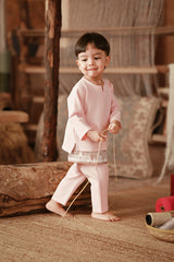 The Asal Kita Babies Baju Melayu Teluk Belanga - Baby Pink