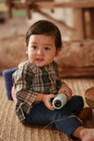 The Asal Kita Babies Kurta - Blue Tartan