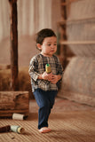The Asal Kita Babies Kurta - Blue Tartan