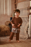 The Asal Kita Babies Baju Melayu Teluk Belanga - Milk Chocolate