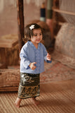 The Asal Kita Babies Jacquard Skirt - Periwinkle Bloom