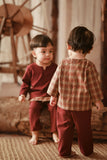 The Asal Kita Babies Baju Melayu Teluk Belanga - Royal Burgundy