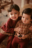 The Asal Kita Babies Baju Melayu Teluk Belanga - Royal Burgundy