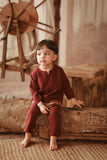 The Asal Kita Babies Baju Melayu Teluk Belanga - Royal Burgundy