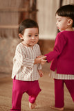 The Asal Kita Babies Baju Melayu Teluk Belanga - Deep Fuchsia