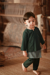 The Asal Kita Babies Baju Melayu Teluk Belanga - Emerald Green