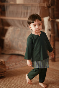 The Asal Kita Babies Baju Melayu Teluk Belanga - Emerald Green