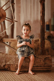 The Asal Kita Babies Dress - Blue Tartan