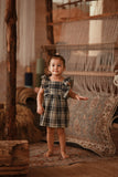 The Asal Kita Babies Dress - Blue Tartan