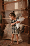 The Asal Kita Babies Dress - Blue Tartan