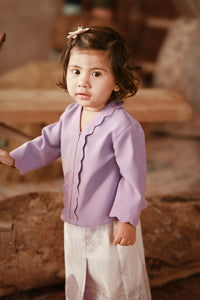 The Asal Kita Babies Embroidered Kebaya Top - Violet Powder