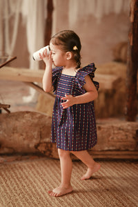 The Asal Kita Babies Dress - Navy Plus