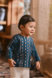 The Hariri Babies Kurta - Teal Borneo