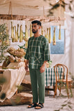 The Courtyard Men 3/4 Sleeve Kurta - Hunter Square