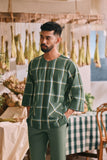 The Courtyard Men 3/4 Sleeve Kurta - Hunter Square