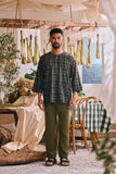 The Courtyard Men 3/4 Sleeve Kurta - EverLoom
