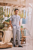 The Courtyard Men Mandarin Shirt - Bucolic