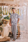 The Courtyard Men Mandarin Shirt - Bucolic