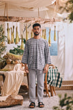 The Courtyard Men 3/4 Sleeve Kurta - CloudyLoom