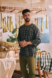 The Courtyard Men 3/4 Sleeve Kurta - EverLoom