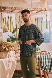 The Courtyard Men 3/4 Sleeve Kurta - EverLoom