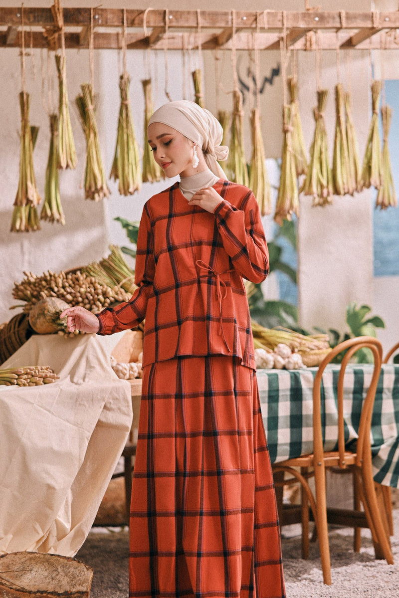 The Courtyard Women Side Tie Blouse - Blaze Square