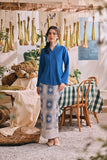The Courtyard Women Kebaya Top - Classic Blue