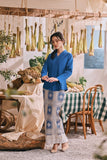 The Courtyard Women Kebaya Top - Classic Blue