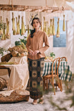 The Courtyard Women Kebaya Top - Milky Brown