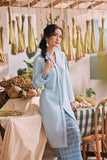 The Courtyard Women Kebarung Top - Baby Blue