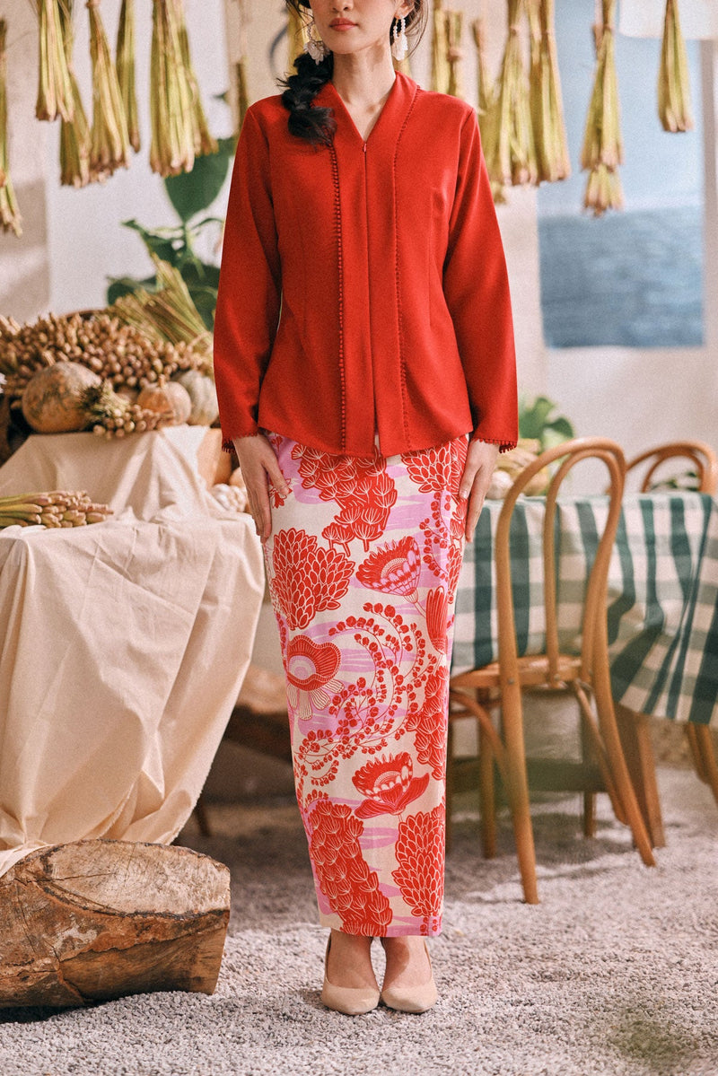 The Courtyard Women Folded Skirt - Rosee