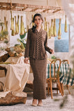 The Courtyard Women Kebaya Top - Truffle Check