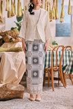 The Courtyard Women Jacquard Skirt - Snow Regal