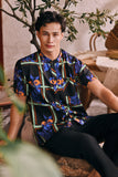The Courtyard Men Mandarin Shirt - Whisper