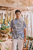 The Courtyard Men Mandarin Shirt - Breeze