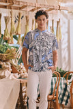 The Courtyard Men Mandarin Shirt - Breeze