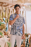 The Courtyard Men Mandarin Shirt - Breeze