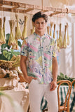 The Courtyard Men Mandarin Shirt - Ceria