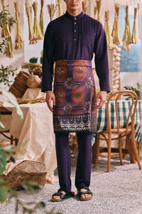 The Ori Men Traditional Samping - Violet Regal