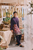 The Ori Men Traditional Samping - Violet Regal