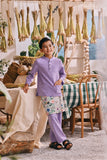 The Courtyard Baju Melayu Cekak Musang - Violet Powder