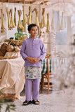 The Courtyard Baju Melayu Cekak Musang - Violet Powder