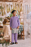 The Courtyard Baju Melayu Cekak Musang - Violet Powder
