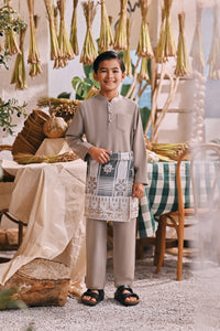 The Courtyard Baju Melayu Cekak Musang - Champagne