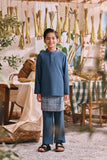 The Courtyard Baju Melayu Cekak Musang - Deep Blue
