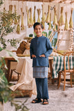 The Courtyard Baju Melayu Cekak Musang - Deep Blue