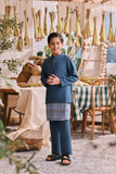 The Courtyard Baju Melayu Cekak Musang - Deep Blue