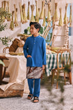 The Courtyard Baju Melayu Cekak Musang - Classic Blue