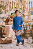 The Courtyard Baju Melayu Cekak Musang - Classic Blue